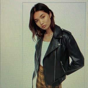 F21 Faux Leather Moto Jacket